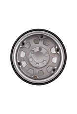 VANQUISH VPS07781 KMC 1.9 KM236 TANK ALUMINUM BEADLOCK WHEELS: CLEAR ANODIZED (2)