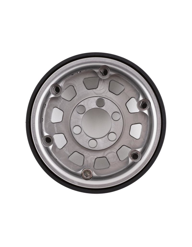 VANQUISH VPS07781 KMC 1.9 KM236 TANK ALUMINUM BEADLOCK WHEELS: CLEAR ANODIZED (2)