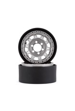 VANQUISH VPS07781 KMC 1.9 KM236 TANK ALUMINUM BEADLOCK WHEELS: CLEAR ANODIZED (2)