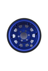 VANQUISH VPS07784 KMC 1.9 KM236 TANK ALUMINUM BEADLOCK WHEELS: BLUE (2)