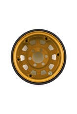 VANQUISH VPS07787 KMC 1.9 KM236 TANK ALUMINUM BEADLOCK WHEELS: GOLD (2)