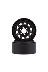 VANQUISH VPS07780 KMC 1.9 KM236 TANK ALUMINUM BEADLOCK WHEELS: BLACK (2)