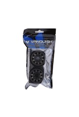 VANQUISH VPS07780 KMC 1.9 KM236 TANK ALUMINUM BEADLOCK WHEELS: BLACK (2)