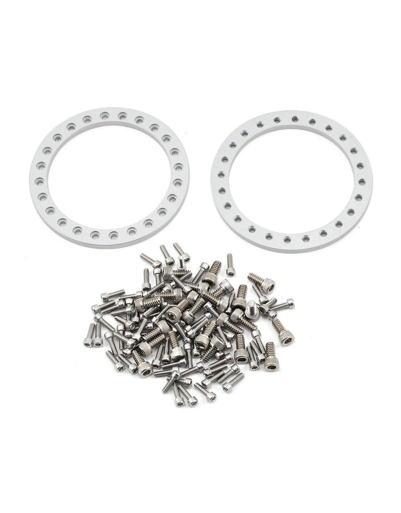 VANQUISH VPS07780 KMC 1.9 KM236 TANK ALUMINUM BEADLOCK WHEELS: BLACK (2)