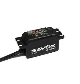 SAVOX SAVSC1251MG-BE BLACK EDITION LOW PROFILE DIGITAL SERVO .09/125 @ 6.0V