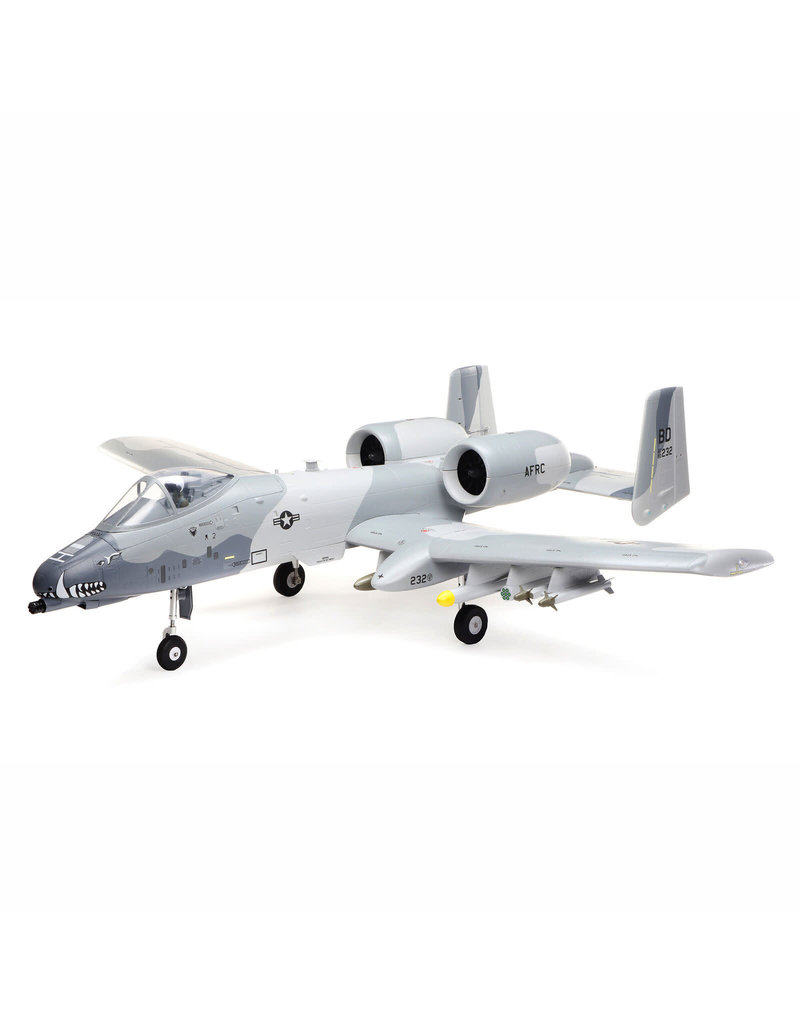 E-FLITE EFL011500 A-10 THUNDERBOLT II TWIN 64MM EDF BNF BASIC WITH AS3X AND SAFE