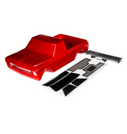 TRAXXAS TRA9411R C10 BODY INCLUDES WING AND DECALS: RED