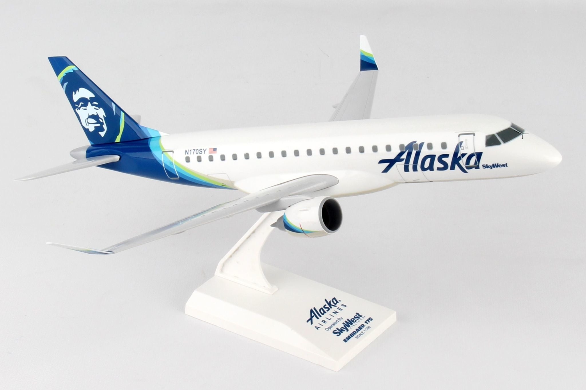 SKR904 1/100 ALASKA E175 SKYWEST NEW LIVERY REG N170SY
