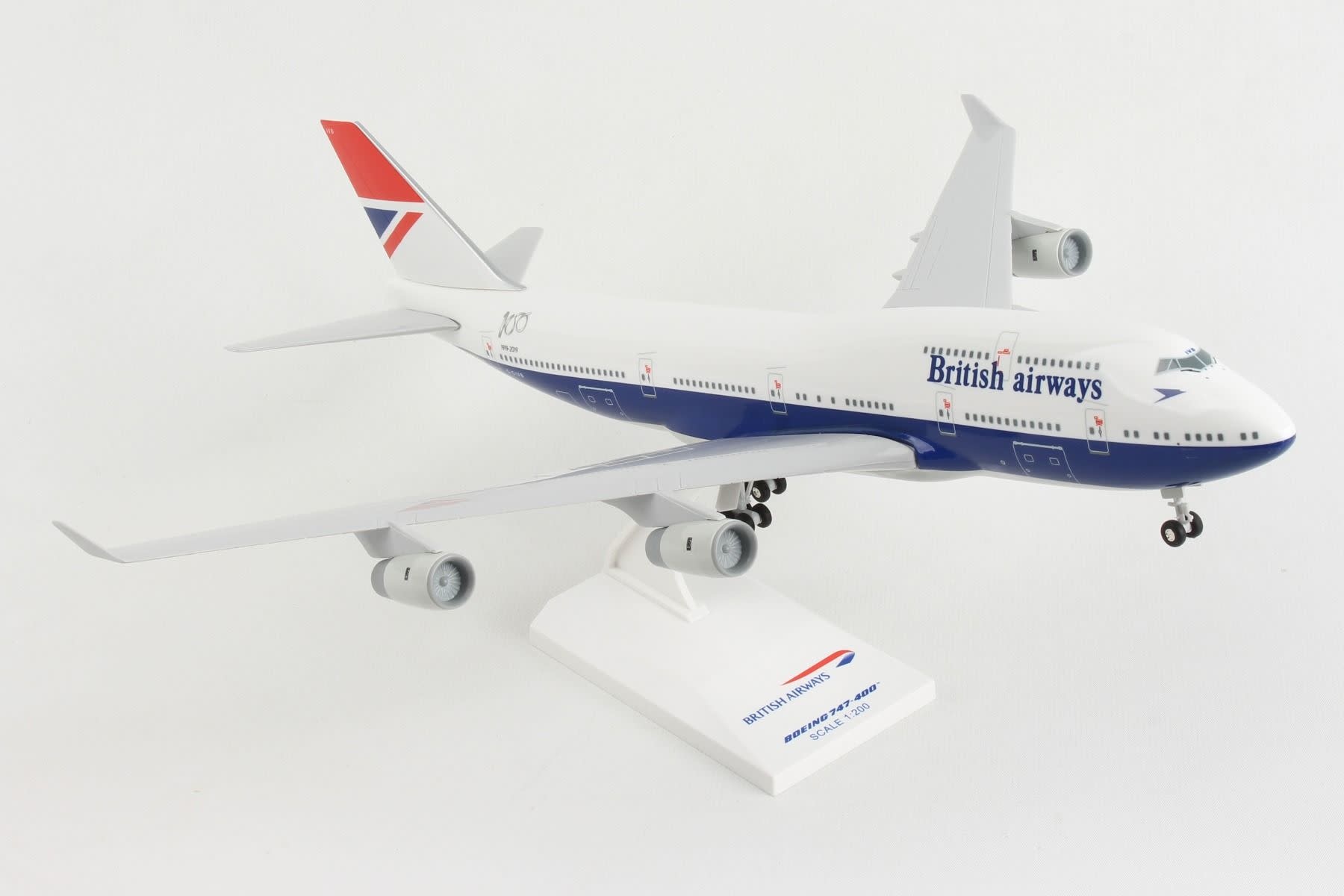 British BOAC 747-400 1/200 ブリティッシュ 1/200 B747-400 ブリティッシュ BOAC 復刻レトロ塗装 G-BYGC