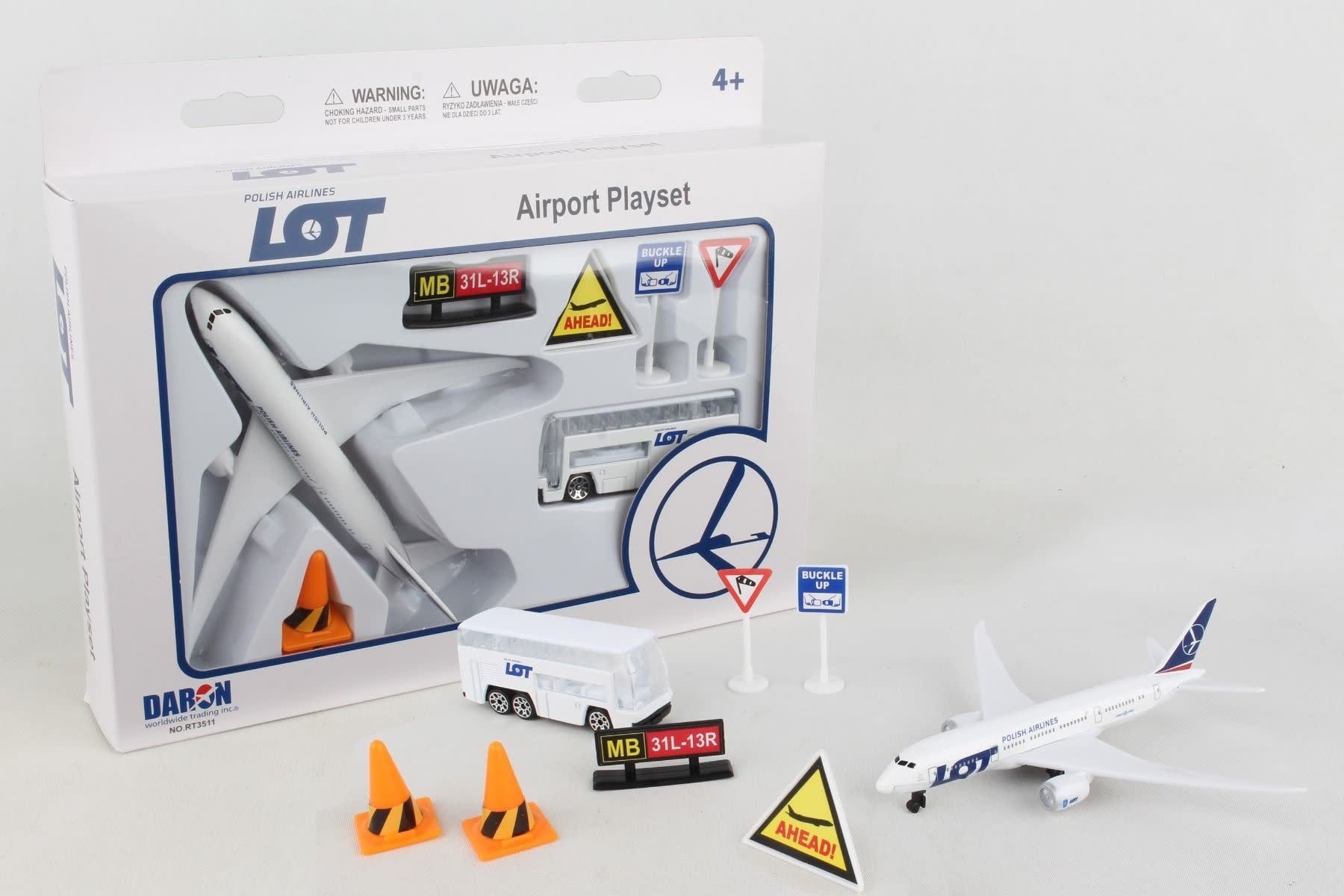 RT3511 LOT AIRLINES SMALL PLAYSET