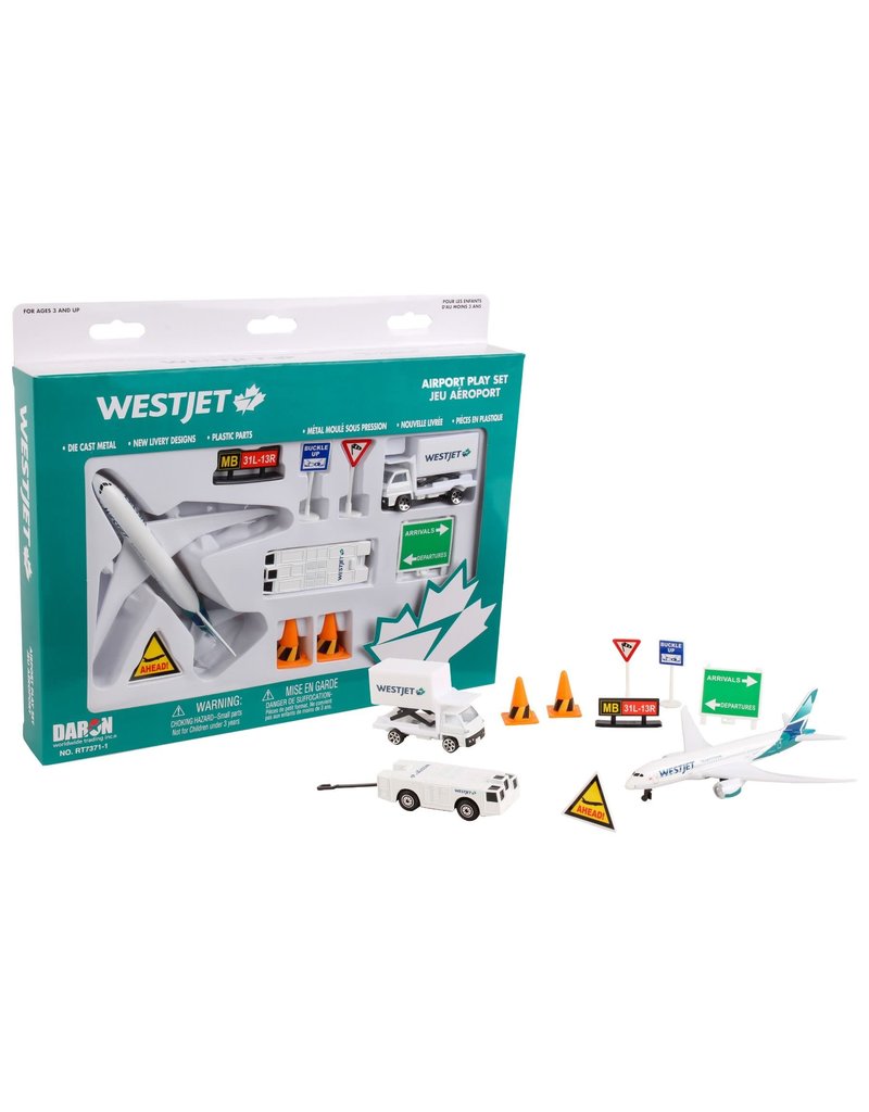 REALTOY RT7371-1 WESTJET AIRPORT PLAY SET NEW LIVERY