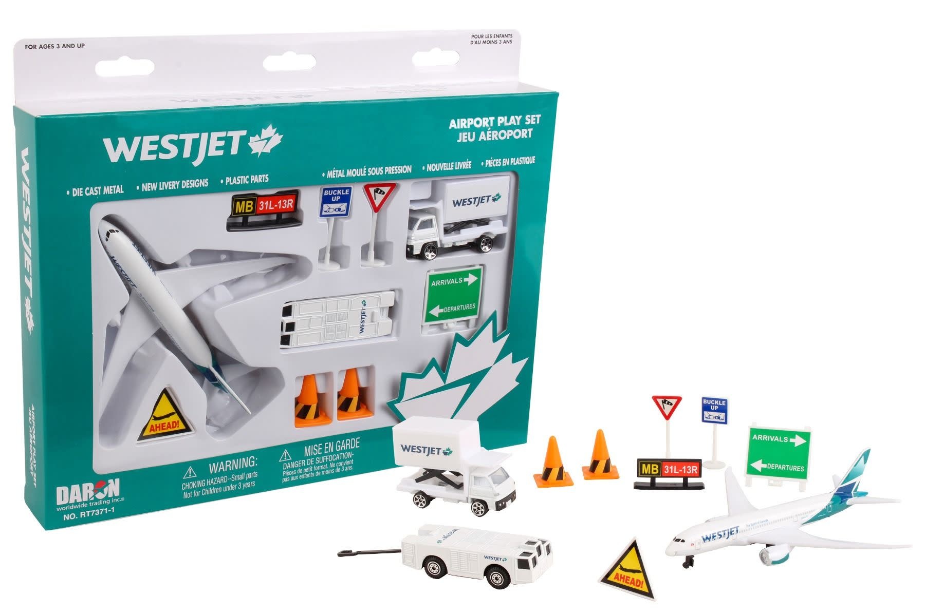 RT7371-1 WESTJET AIRPORT PLAY SET NEW LIVERY