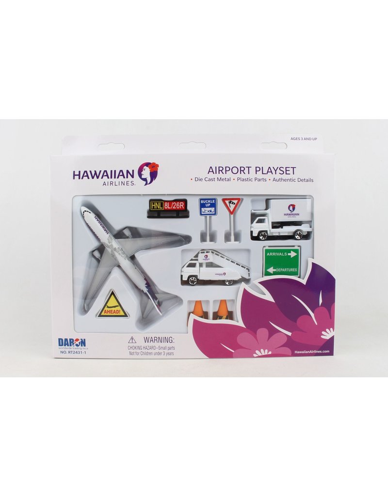 REALTOY RT2431-1 HAWAIIAN AIRLINES PLAYSET NEW LIVERY