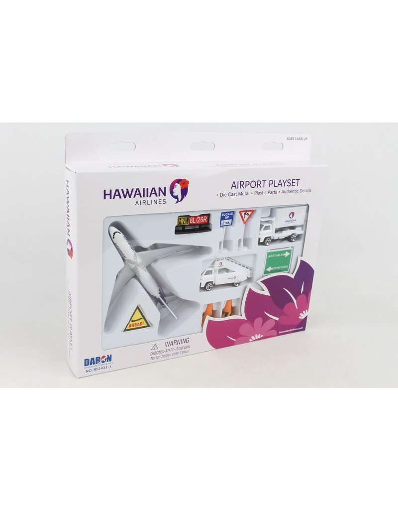 REALTOY RT2431-1 HAWAIIAN AIRLINES PLAYSET NEW LIVERY