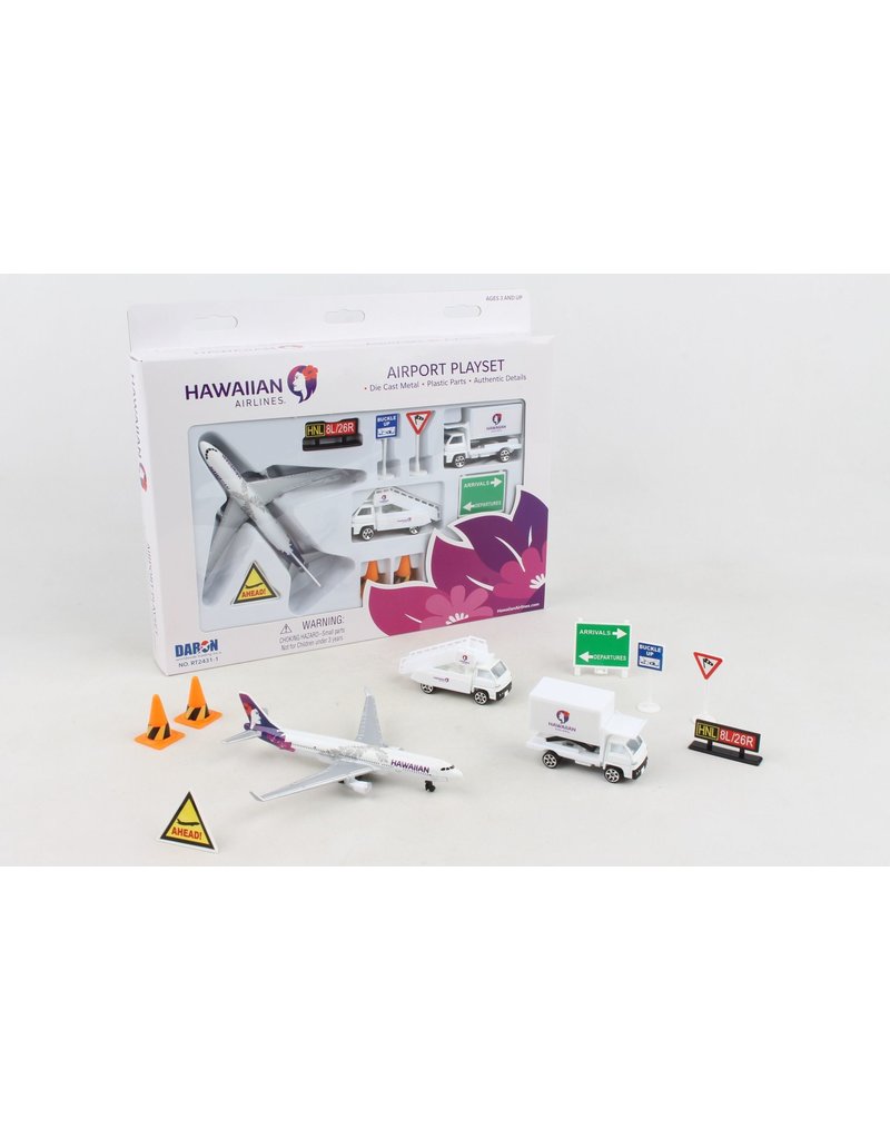 REALTOY RT2431-1 HAWAIIAN AIRLINES PLAYSET NEW LIVERY