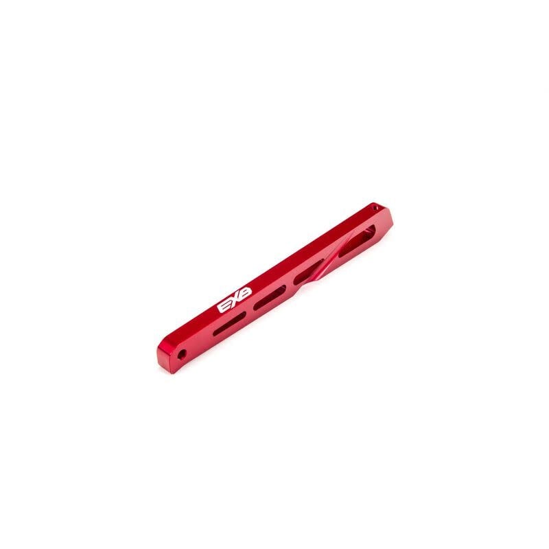 ARA320568 REAR CENTER CHASSIS BRACE ALUMINUM 120MM RED
