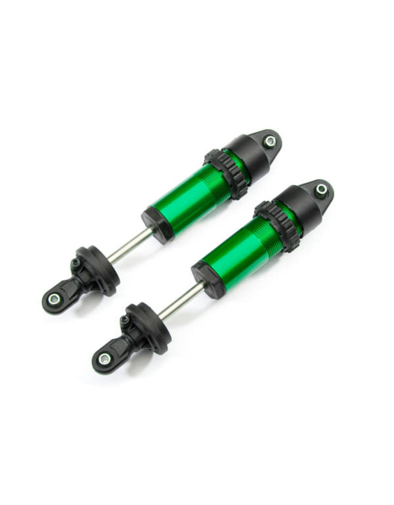 TRAXXAS TRA8961G SHOCKS, GT-MAXX , ALUMINUM (GREEN-ANODIZED) (FULLY ASSEMBLED W/O SPRINGS) (2)