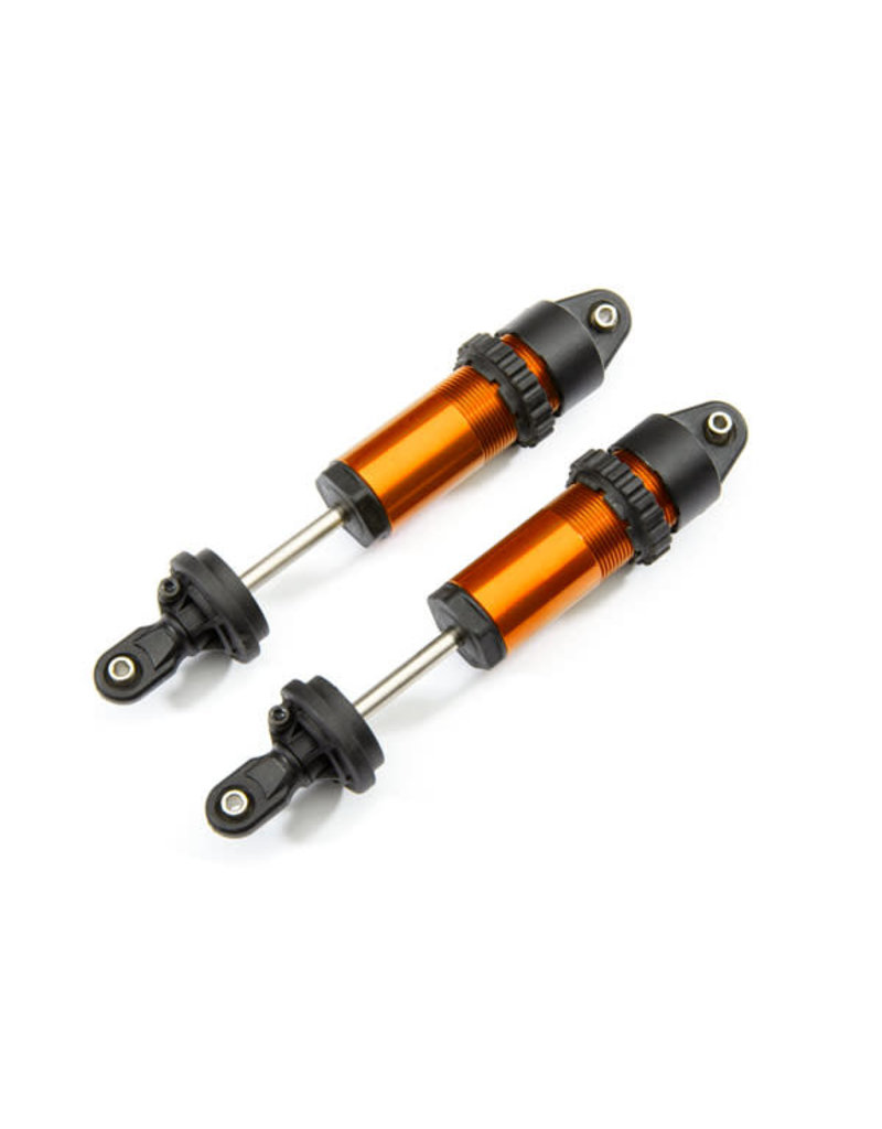 TRAXXAS TRA8961T SHOCKS, GT-MAXX , ALUMINUM (ORANGE-ANODIZED) (FULLY ASSEMBLED W/O SPRINGS) (2)