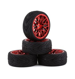 YEAH RACING YEA-WL-0108 SPEC T LS WHEEL OFFSET RED