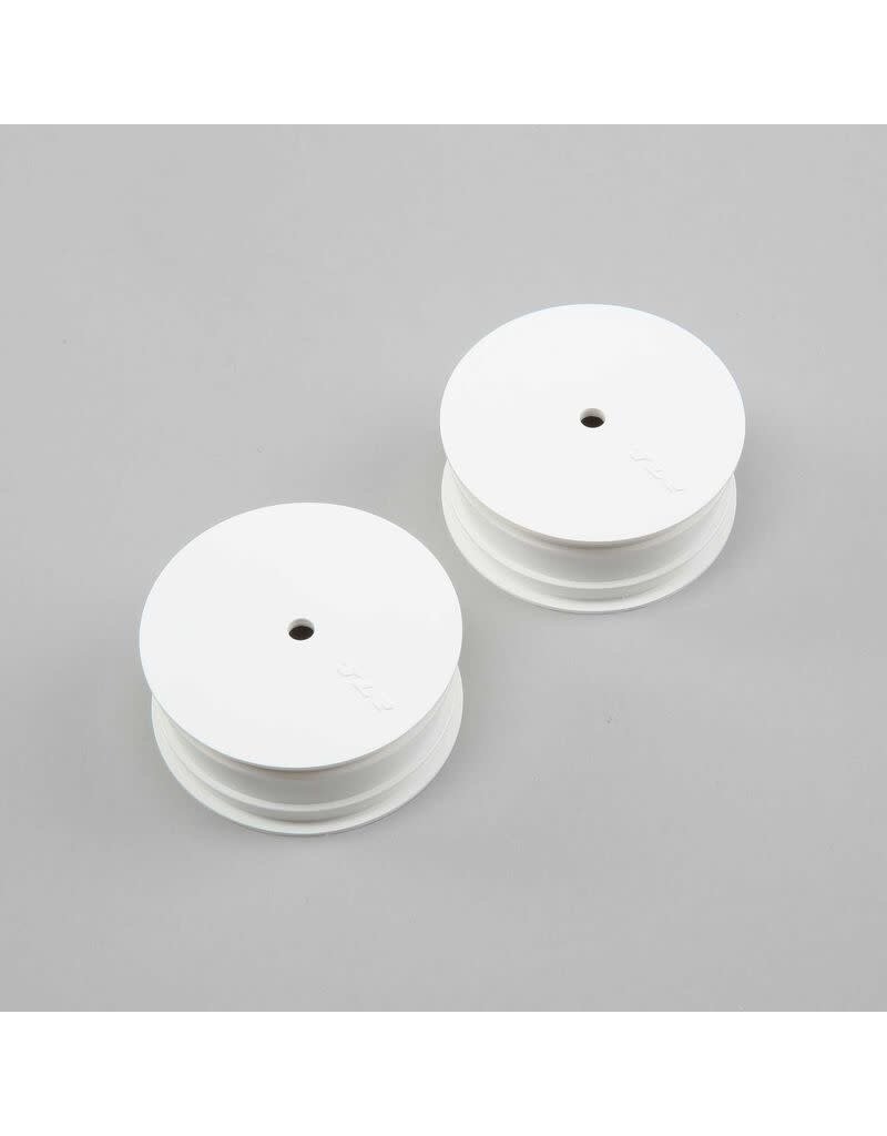 TLR TLR43017 FRONT WHEEL, STIFFEZEL, 12MM HEX, WHITE (2): 22 4.0