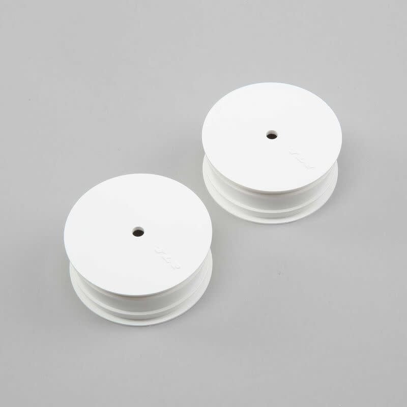 TLR43017 FRONT WHEEL, STIFFEZEL, 12MM HEX, WHITE (2): 22 4.0