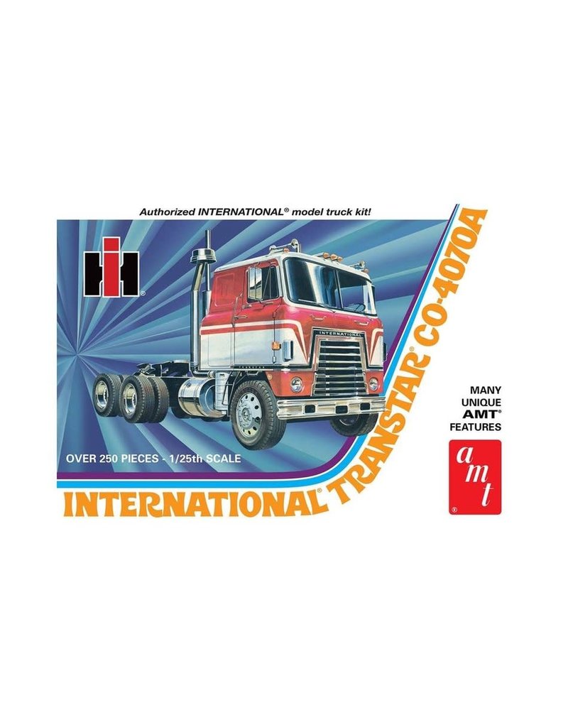 AMT AMT1203 1/25 INTERNATIONAL TRANSTAR CO-4070A SEMI TRACTOR PLASTIC MODEL KIT
