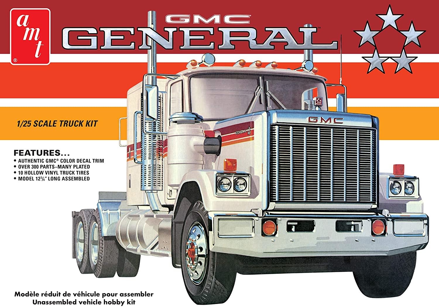 AMT1272 1/25 1976 GMC GENERAL SEMI TRACTOR 1 PLASTIC MODEL KIT