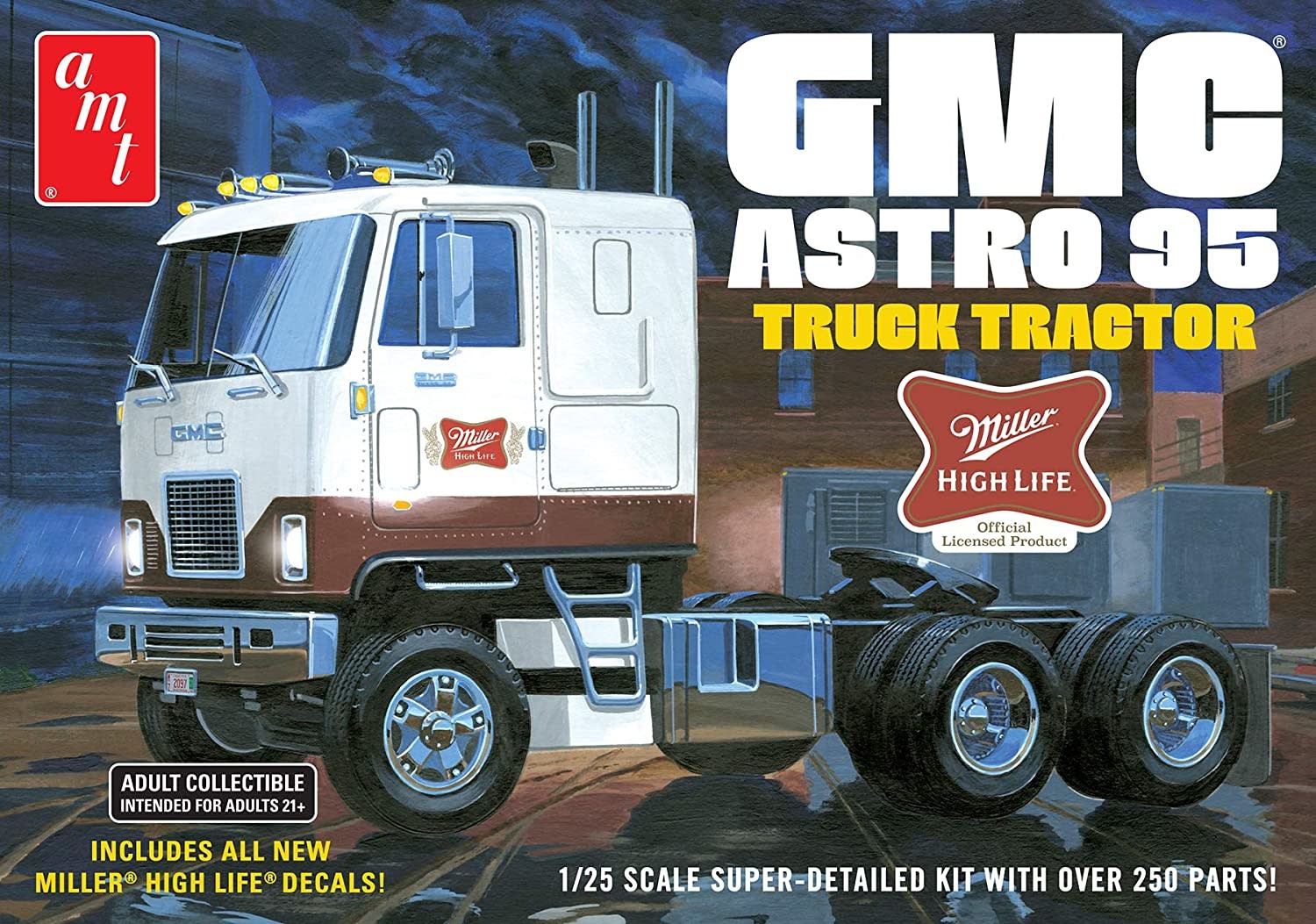 AMT1230 1/25 GMC ASTRO 95 SEMI TRACTOR MILLE PLASTIC MODEL KIT