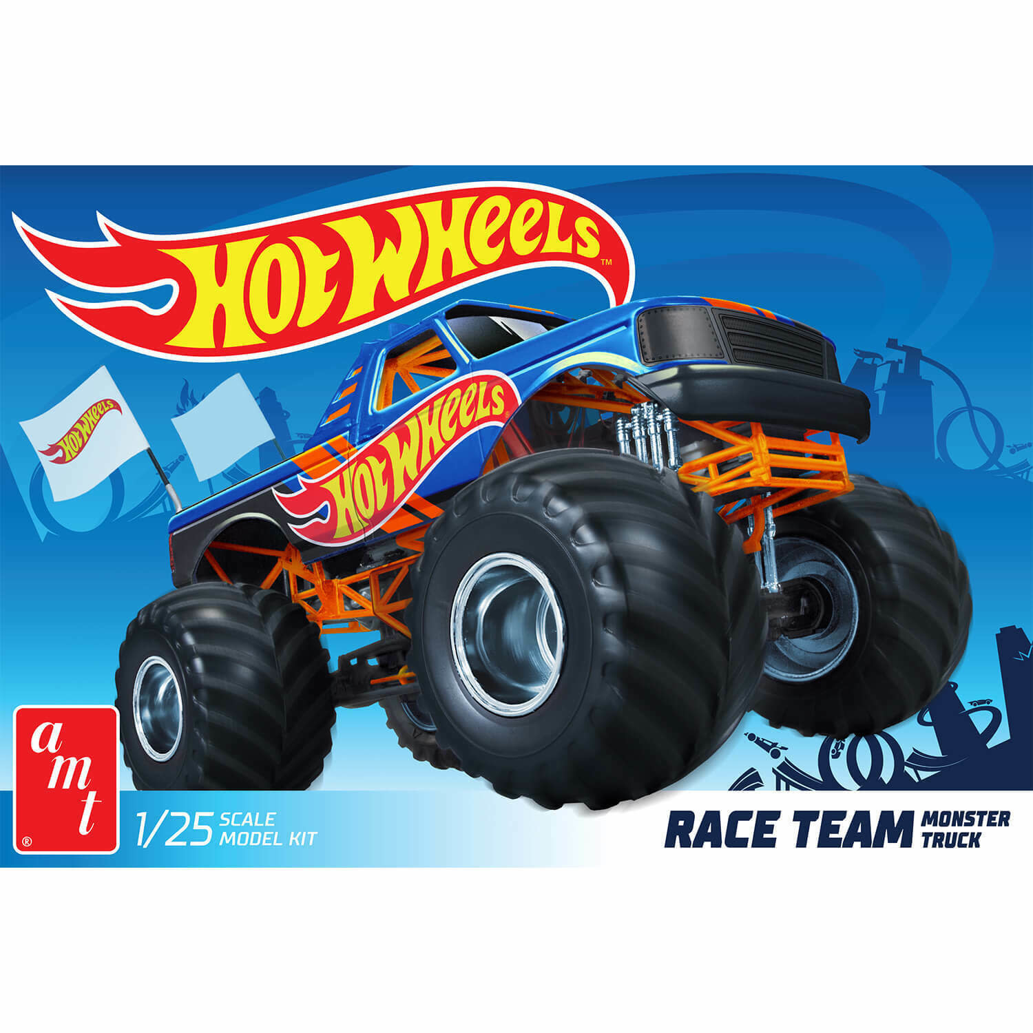 AMT1256 1/25 FORD MONSTER TRUCK HOT WHEELS PLASTIC MODEL KIT