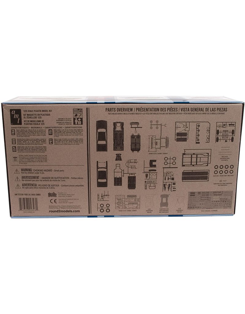 AMT AMT1223 1/25 1964 CAL DRAG COMBO GALAXIE AWB FALCON & TRAILR