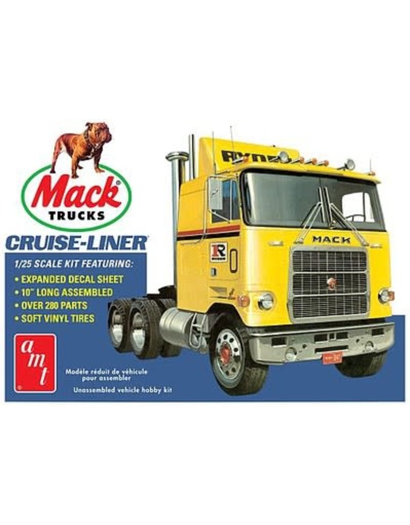 AMT AMT1062 1/25 MACK CRUISE-LINER SEMI TRACTOR PLASTIC MODEL KIT