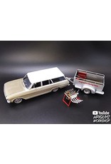 AMT AMT1201 1/25 1963 CHEVY II STATION WAGON W/TRAILER PLASTIC MODEL KIT