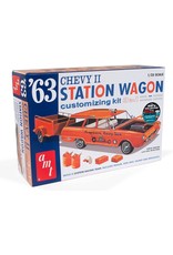 AMT AMT1201 1/25 1963 CHEVY II STATION WAGON W/TRAILER PLASTIC MODEL KIT