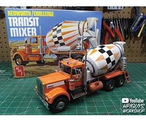 Sando Mixer Car 1/100 スケール amt-amt1215-1-25-kenworth-