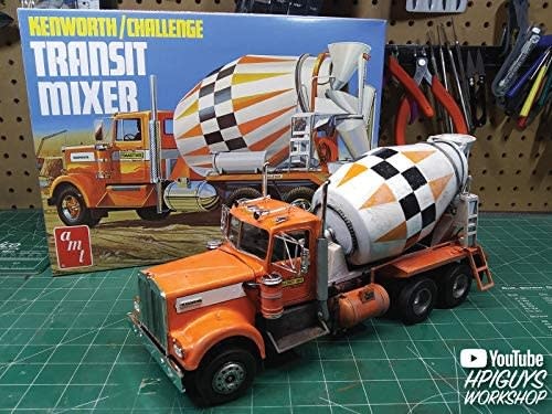 AMT1215 1/25 KENWORTH CHALLENGE TRANSIT CEMENT MIXER - My Tobbies