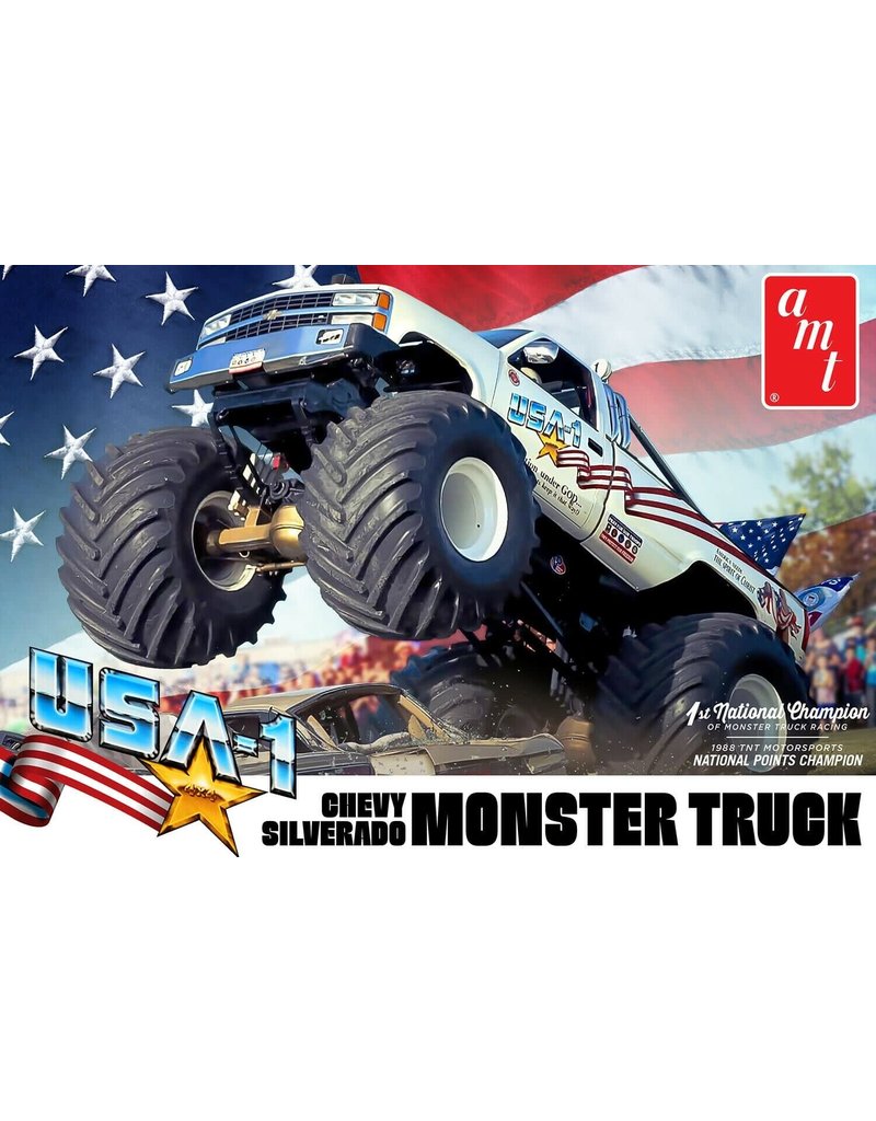 AMT AMT1252 1/25 USA-1 CHEVY MONSTER TRUCK PLASTIC MODEL KIT