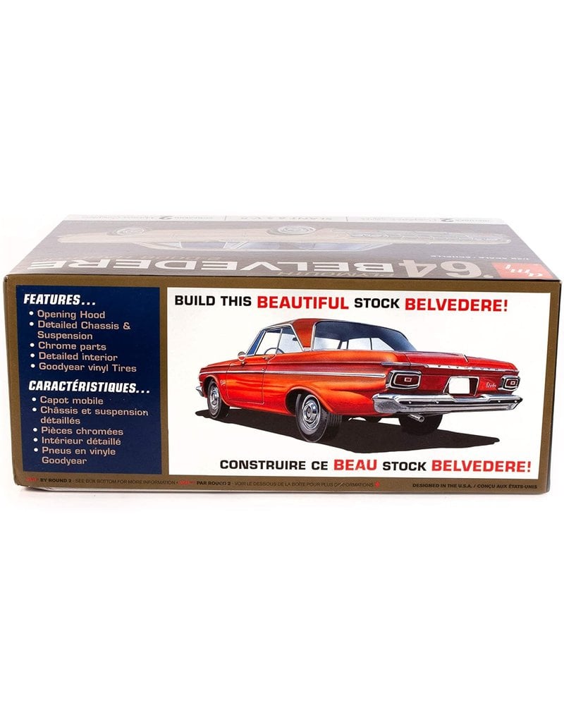 AMT AMT1188M 1/25 1964 PLYMOUTH BELVEDERE W/ STRAIGHT 6 ENGINE