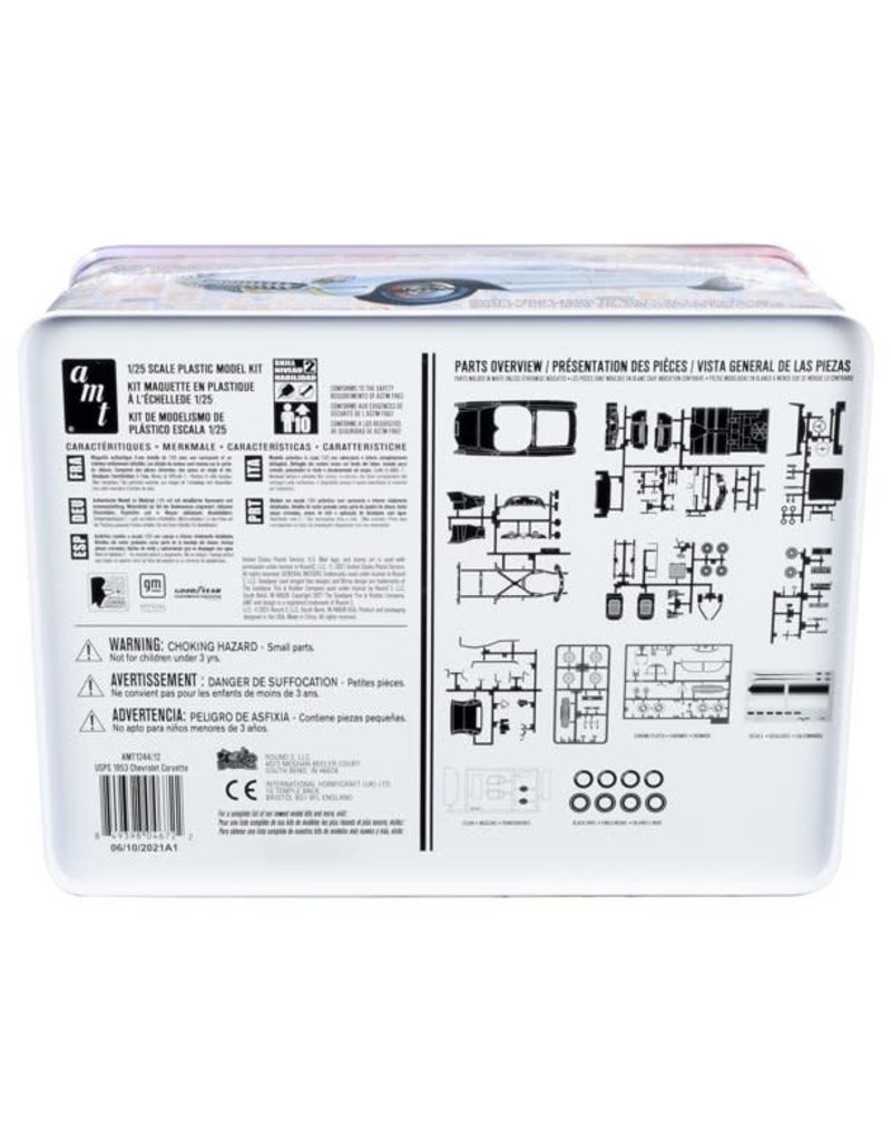 AMT AMT1244 1/25 1953 CORVETTE PLASTIC MODEL KIT