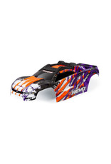 TRAXXAS TRA8611T BODY, E-REVO, / WINDOW, GRILLE, LIGHTS DECAL SHEET (ASSEMBLED WITH FRONT & REAR BODY MOUNTS AND REAR BODY SUPPORT FOR CLIPLESS MOUNTING): PURPLE