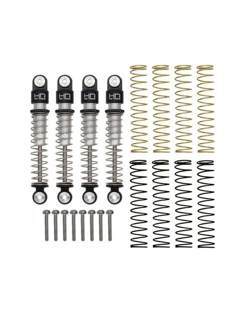 HOT RACING HRASXTF428LT ALUMINUM LONG TRAVEL SHOCKS FOR AXIAL SCX24