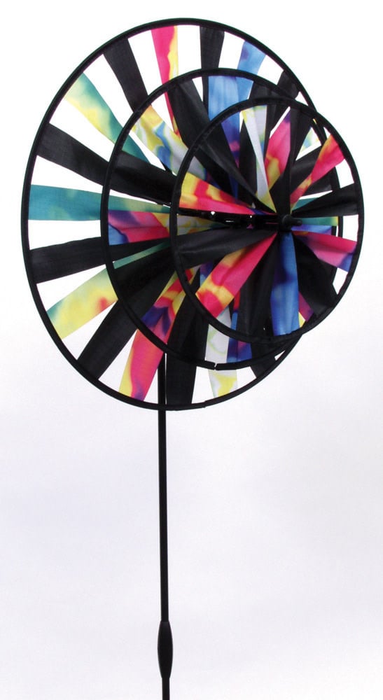 SKK40602 TIE-DYE 3-WHEEL PINWHEEL