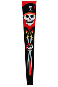 SKK16812 24' SKULL PIRATE MOD DRAGON KITE