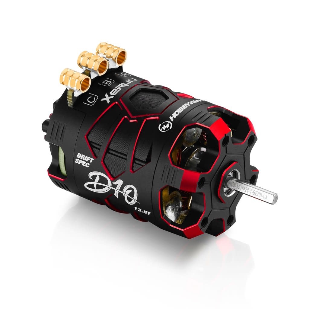 30401138 - Xerun D10 Brushless Drift Motor - 13.5T, 2900kv, Passion Edition (Red)