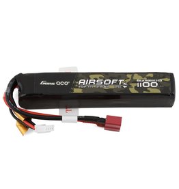 GENS ACE GEA11003S25D 3S LIPO 11.1V 1100MAH 25C BATTERY: DEANS (AIRSOFT)