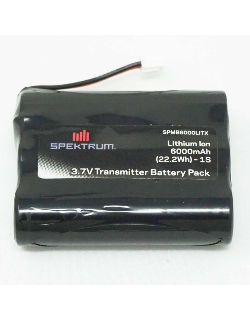 SPEKTRUM SPMB6000LITX 1S LIPO 3.7V 6000MAH TRANSMITTER BATTERY: (IX12)