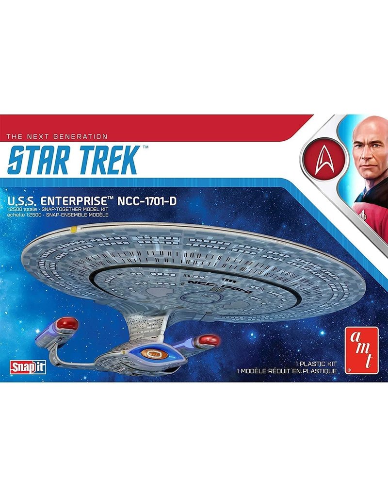 AMT AMT1126M 1/25000 STAR TREK USS ENTERPRISE-D, SNAP