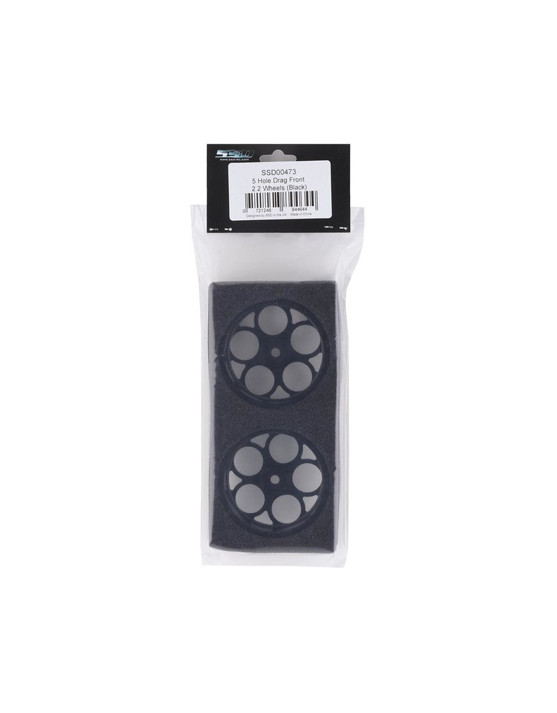 SSD RC SSD00473 5 HOLE FRONT WHEEL 2.2 BLACK