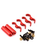 YEAH RACING YEA-DDP-100RD DESERT LIZARD PIGGYBACK SHOCKS W/RESERVOIR (RED) (2) (100MM)