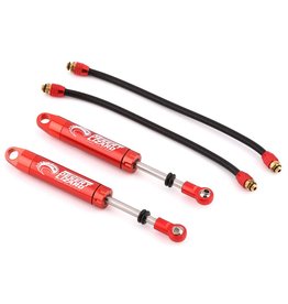 YEAH RACING YEA-DDP-110RD DESERT LIZARD PIGGYBACK SHOCKS W/RESERVOIR (RED) (2) (110MM)