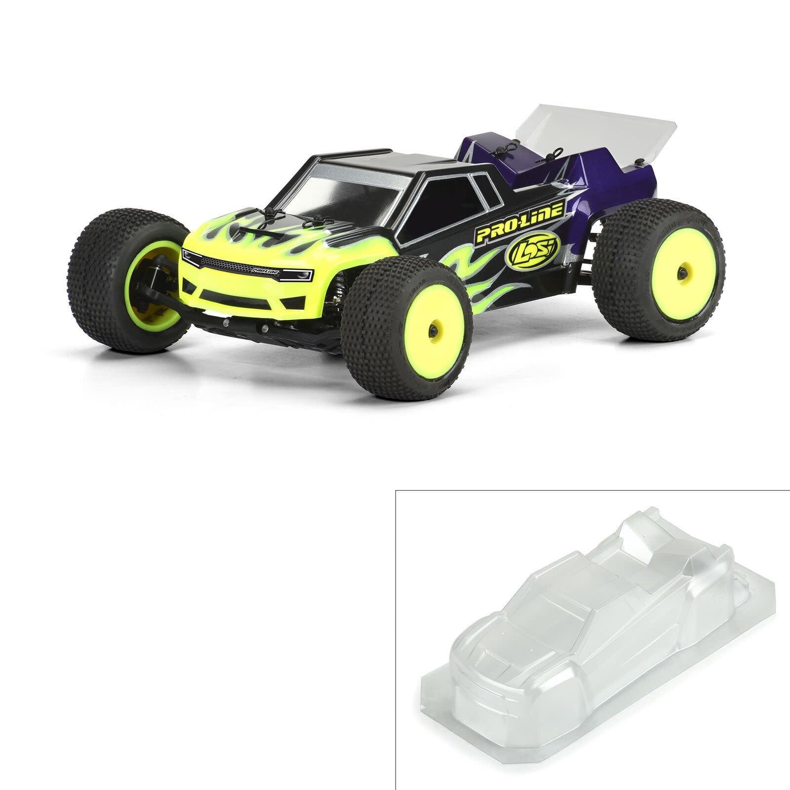 PRO358700 AXIS ST BODY LOSI MINI-T: CLEAR
